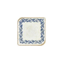 Kario 8.75" x 8.75" Square Blue Vitrified Plate