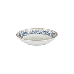Kario dia.9.75" h:0" 44 oz. Round Blue Vitrified Deep Plate