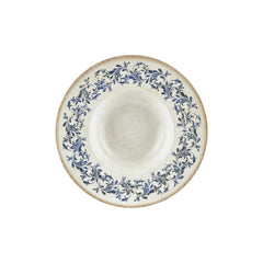 Kario dia.11" h:0" 16 oz. Round Blue Vitrified Deep Plate