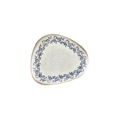 Kario 10.25" x 8.75" Organic Blue Vitrified Plate