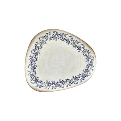 Kario 12.5" x 10.75" Organic Blue Vitrified Plate