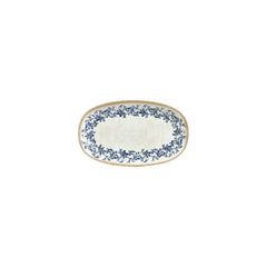 Kario 7.5" x 4.25" x h:0" Oval Blue Vitrified Platter