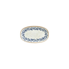 Kario 7.5" x 4.25" x h:0" Oval Blue Vitrified Platter