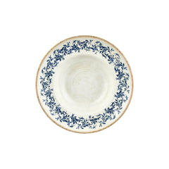 Kario dia.10.75" h:0" 17 oz. Round Blue Vitrified Deep Plate