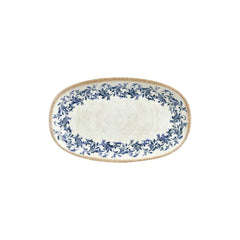 Kario 11.5" x 7" x h:0" Oval Blue Vitrified Platter