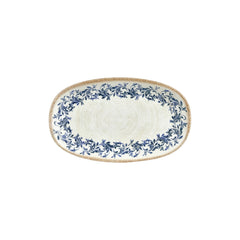 Kario 11.5" x 7" x h:0" Oval Blue Vitrified Platter
