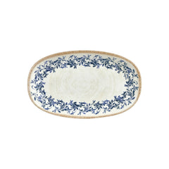 Kario 13.5" x 8" x h:0" Oval Blue Vitrified Platter