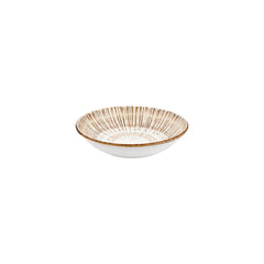 Legna dia.9" h:0" 34 oz. Round Red Vitrified Deep Plate