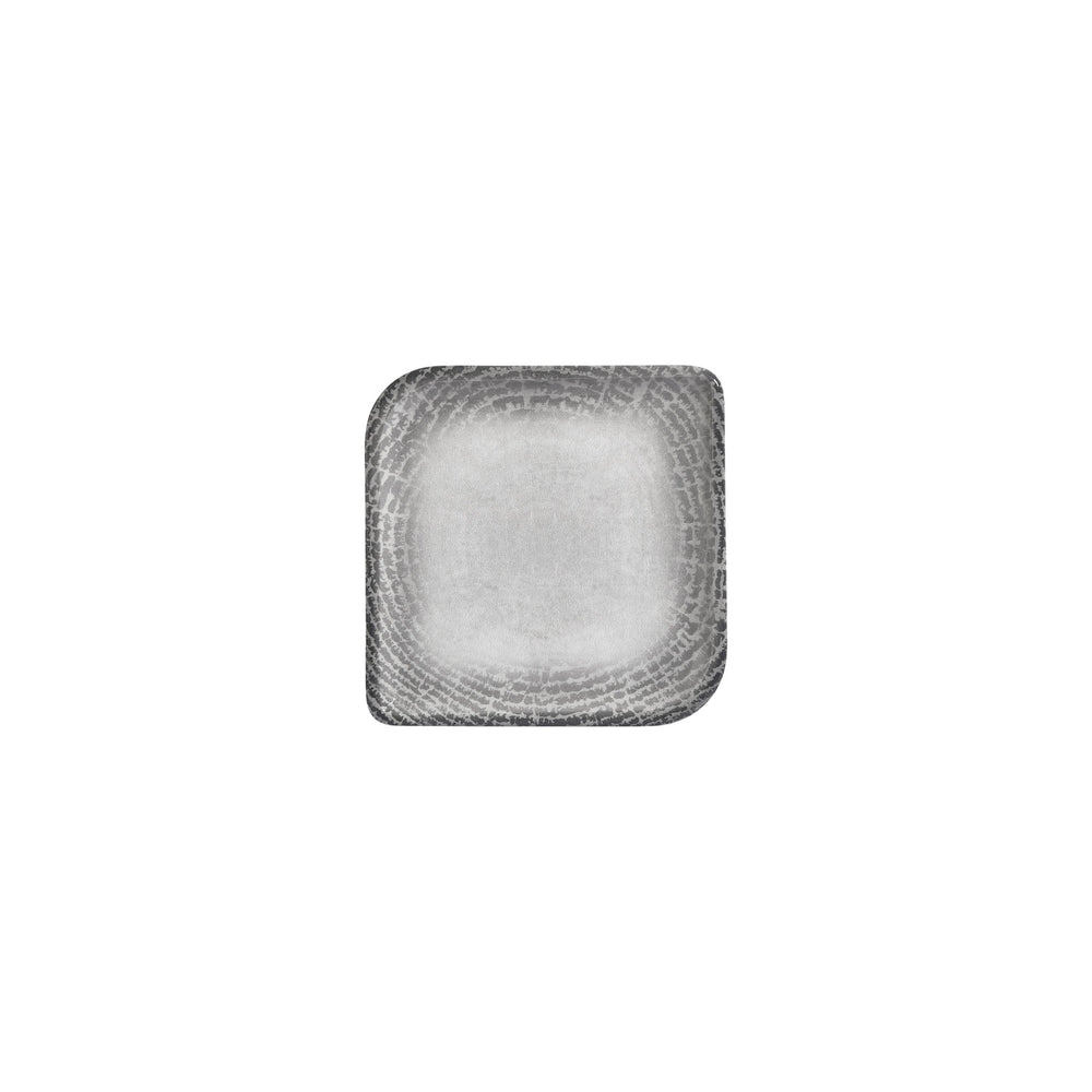 Luna 6" x 6" Square Gray Vitrified Plate