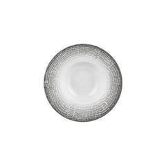 Luna dia.9.75" h:0" 14 oz. Round Gray Vitrified Deep Plate