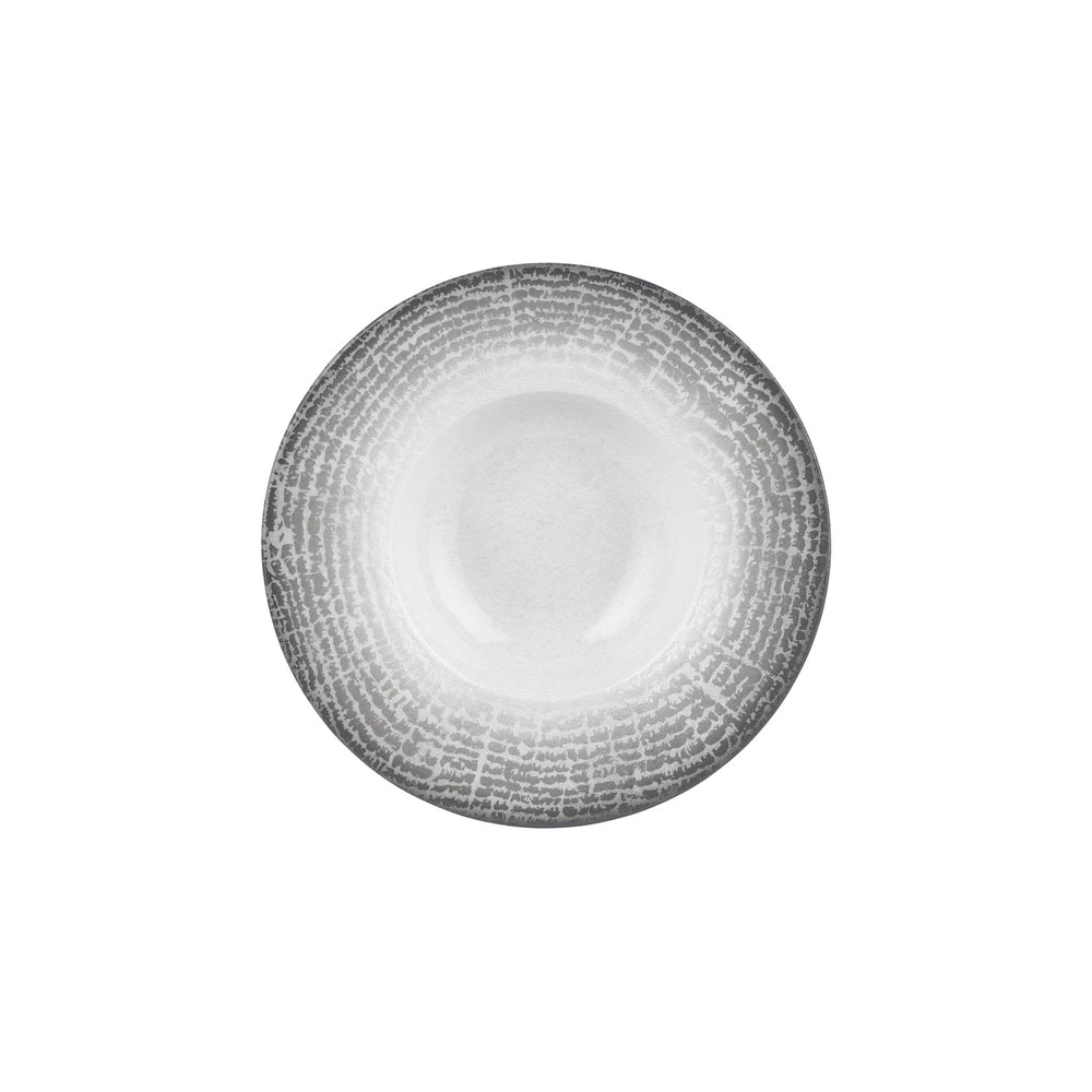 Luna dia.11" h:0" 16 oz. Round Gray Vitrified Deep Plate