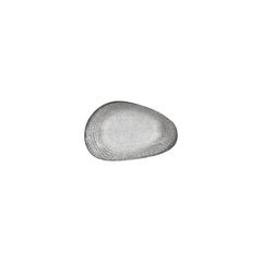 Luna 7.5" x 4.75" x h:0" Organic Gray Vitrified Platter
