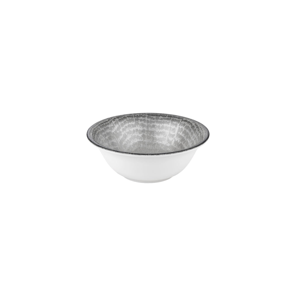 Luna dia.8.75" h:0" 42 oz. Round Gray Vitrified Bowl
