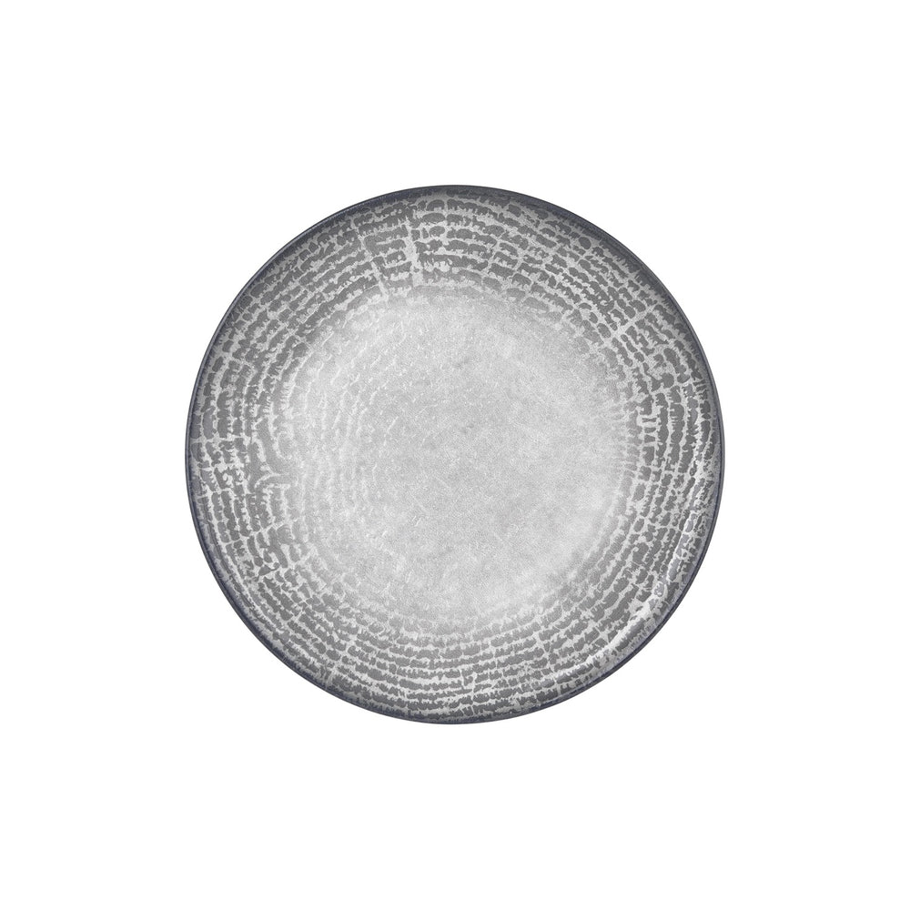 Luna dia.12.5" x 12.5" Round Gray Vitrified Pizza Plate