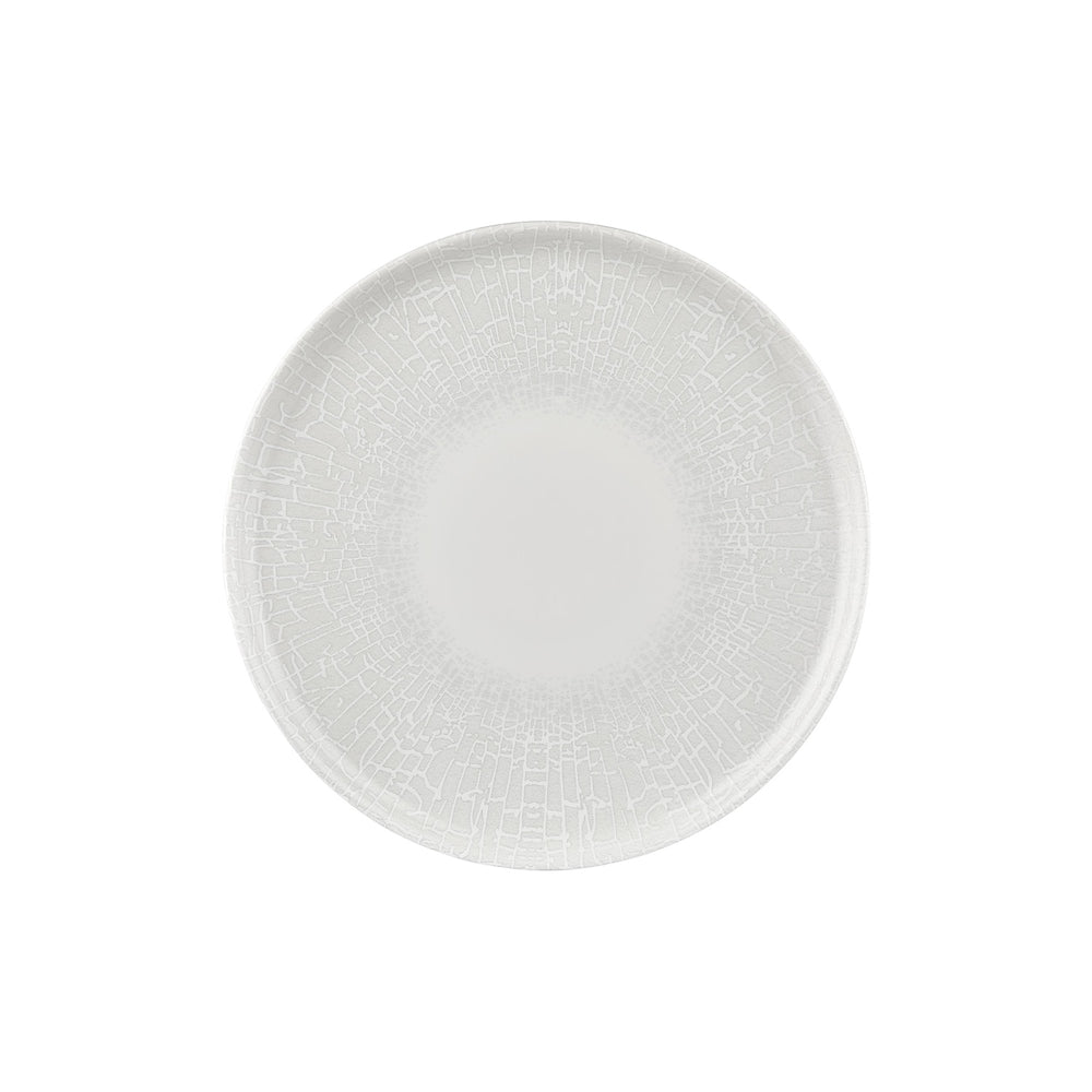 Illusion dia.12.5" x 12.5" Round Blue Vitrified Pizza Plate