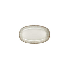 Misis 9.5" x 5.75" x h:0" Oval Brown Vitrified Platter