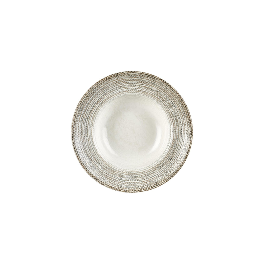 Misis dia.9.75" h:0" 14 oz. Round Brown Vitrified Deep Plate