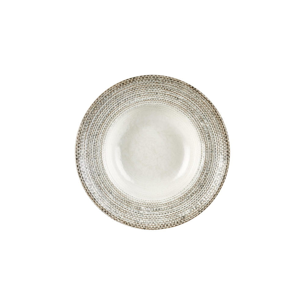 Misis dia.10.75" h:0" 17 oz. Round Brown Vitrified Deep Plate