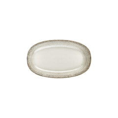 Misis 11.5" x 7" x h:0" Oval Brown Vitrified Platter