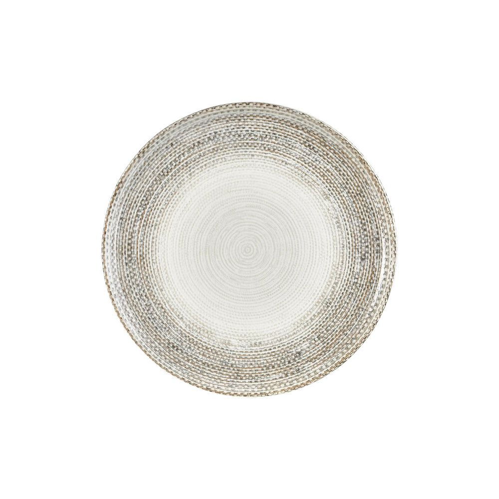 Misis dia.12.5" x 12.5" Round Brown Vitrified Pizza Plate