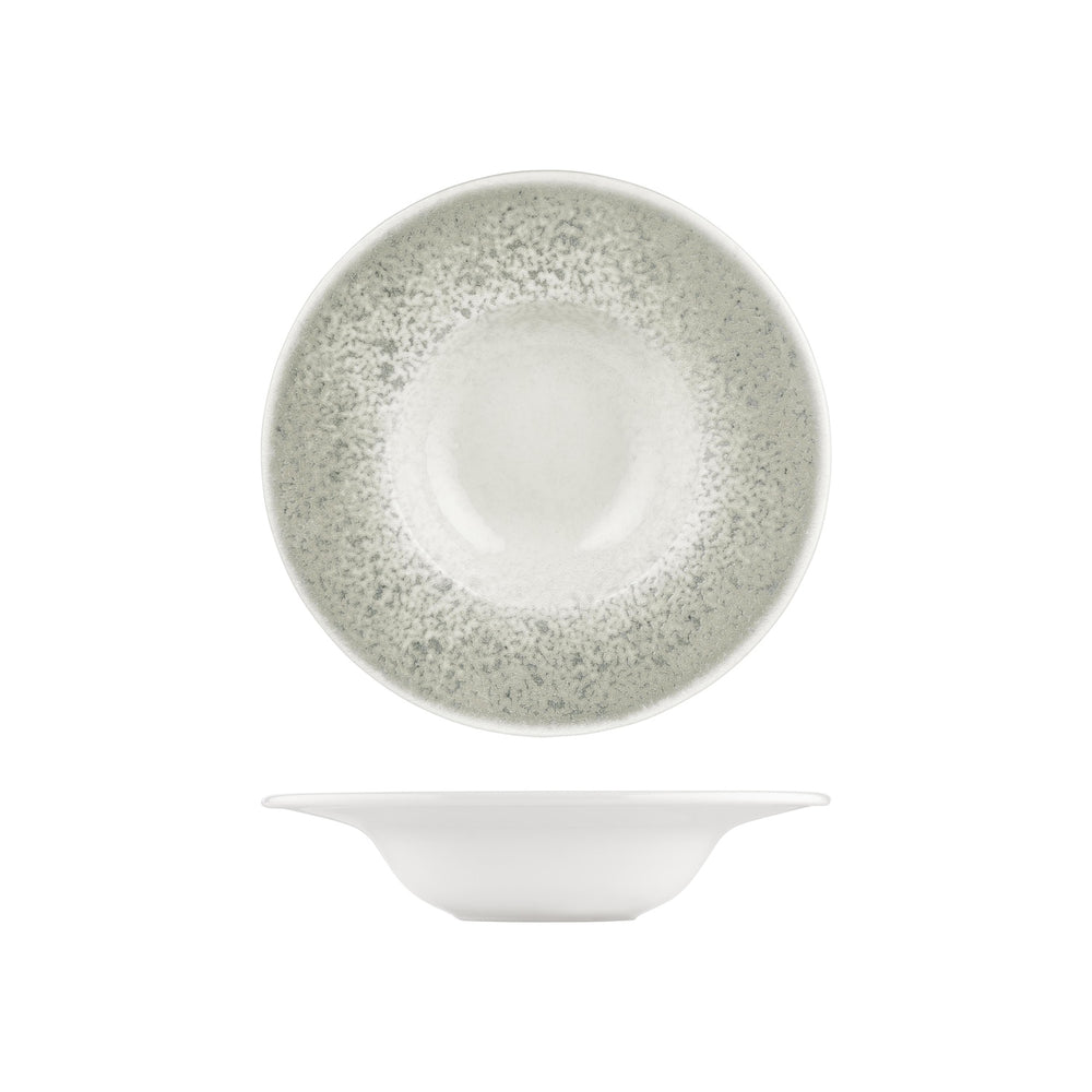 Natura Ocean dia.11" h:0" 16 oz. Round Blue Vitrified Deep Plate