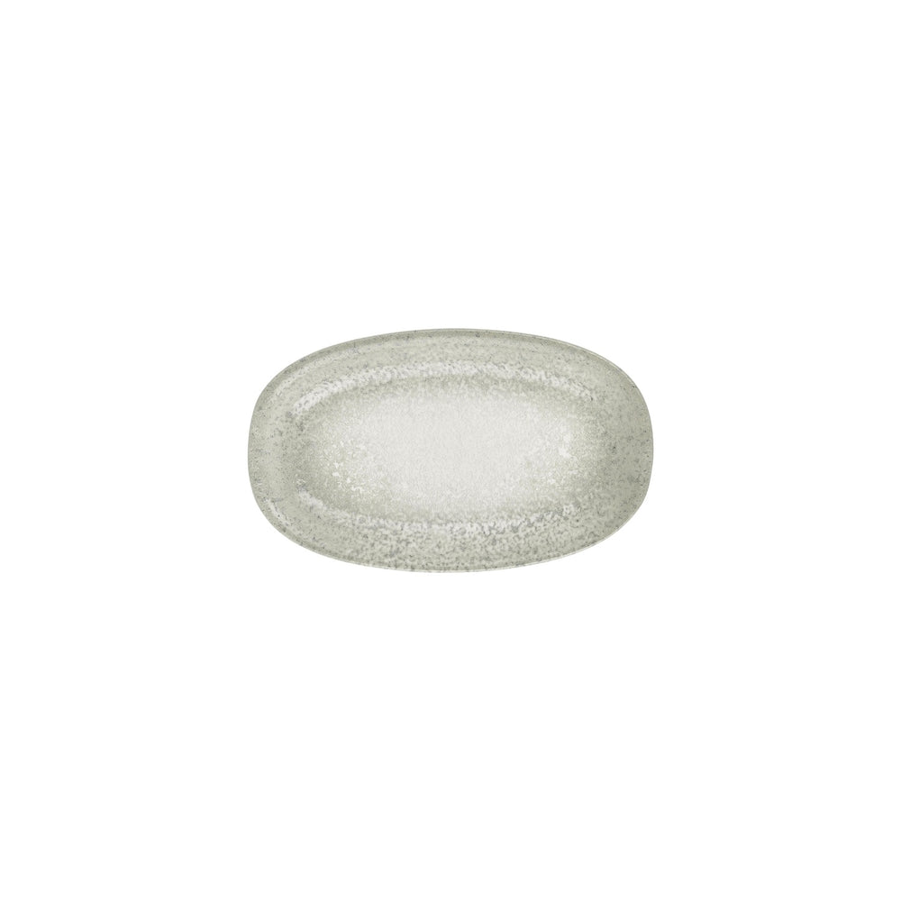 Natura Ocean 9.5" x 5.75" x h:0" Oval Blue Vitrified Platter