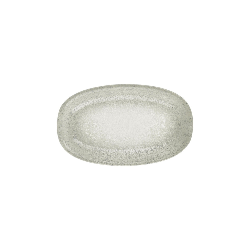 Natura Ocean 11.5" x 7" x h:0" Oval Blue Vitrified Platter