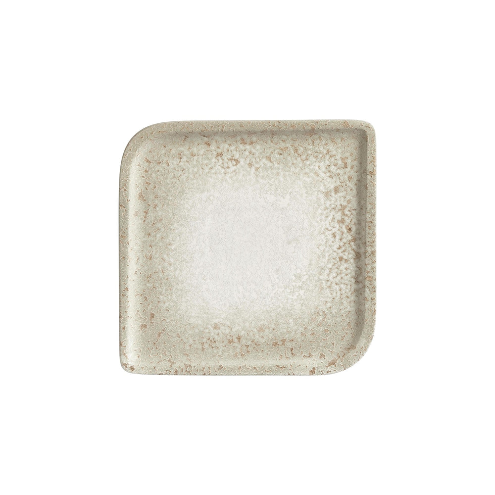 Natura 11" x 11" Square Brown Vitrified Plate