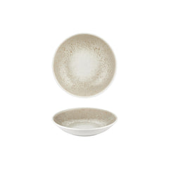 Natura dia.8.25" h:1.25" 27 oz. Round Brown Vitrified Deep Plate