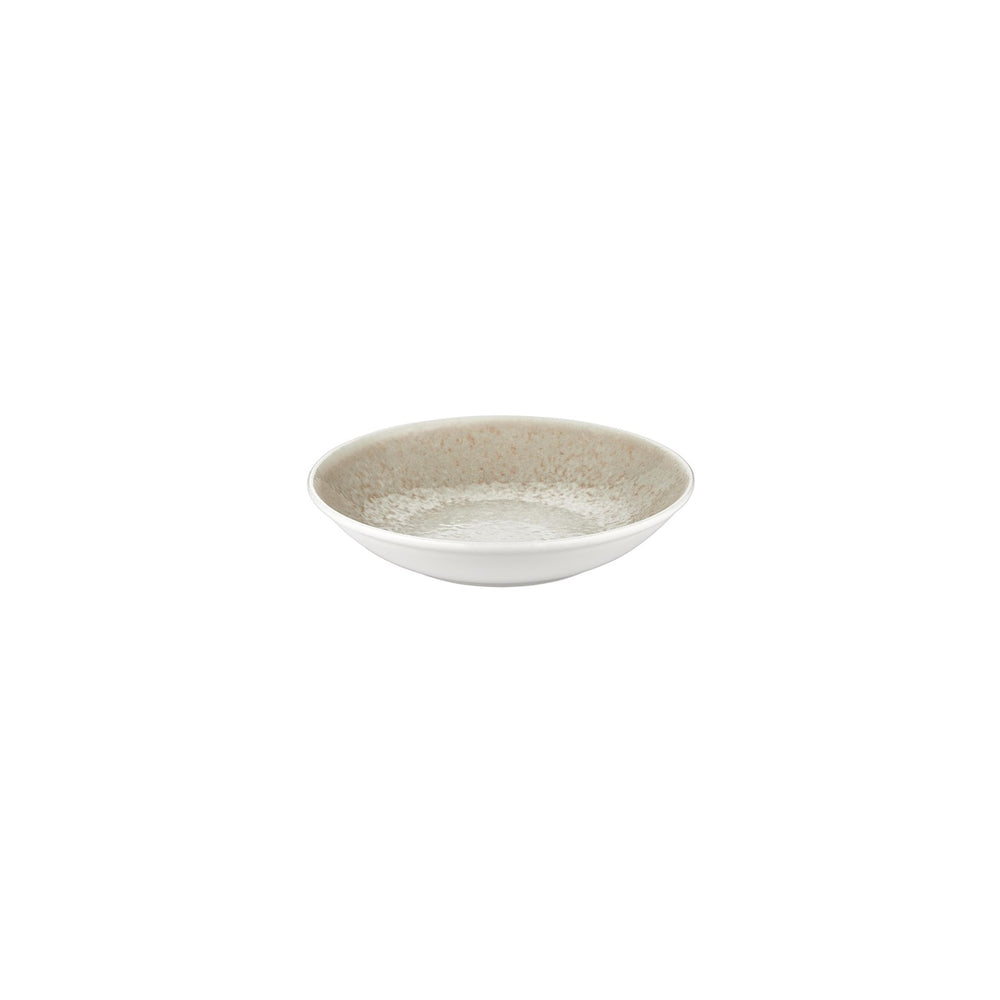 Natura dia.8.25" h:1.25" 27 oz. Round Brown Vitrified Deep Plate