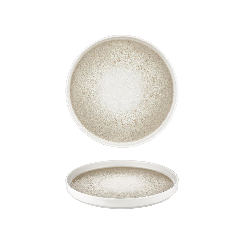 Natura dia.9.75" Round Brown Vitrified Plate