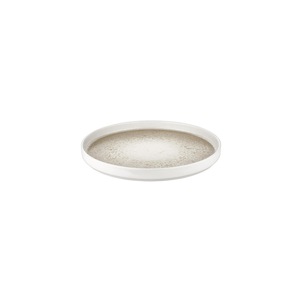 Natura dia.9.75" Round Brown Vitrified Plate