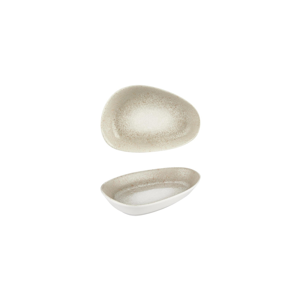 Natura 6.25" x 4" x h:0" Organic Brown Vitrified Platter