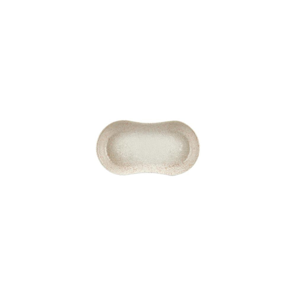 Natura 7.5" x 4.25" x h:0" Oval Brown Vitrified Platter