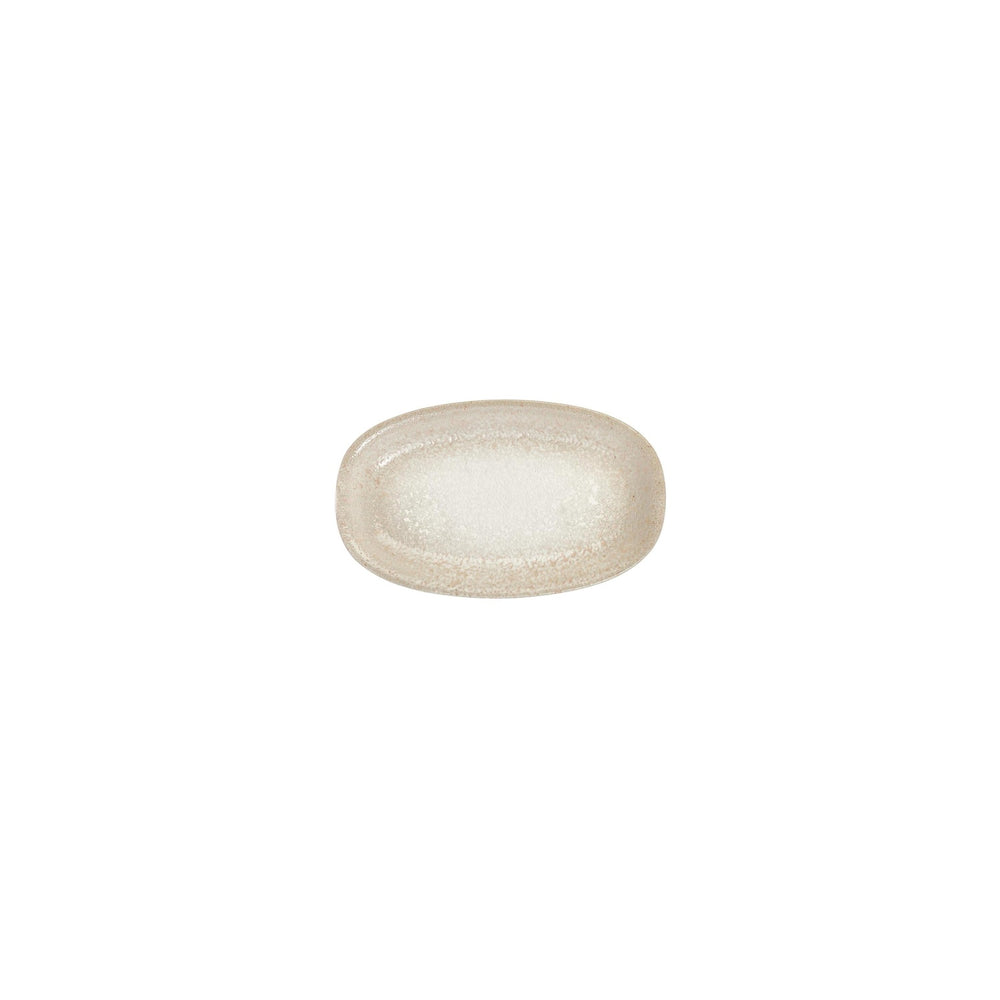 Natura 6" x 3.5" x h:0" Oval Brown Vitrified Platter