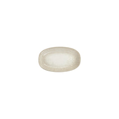 Natura 7.5" x 4.25" x h:0" Oval Brown Vitrified Platter