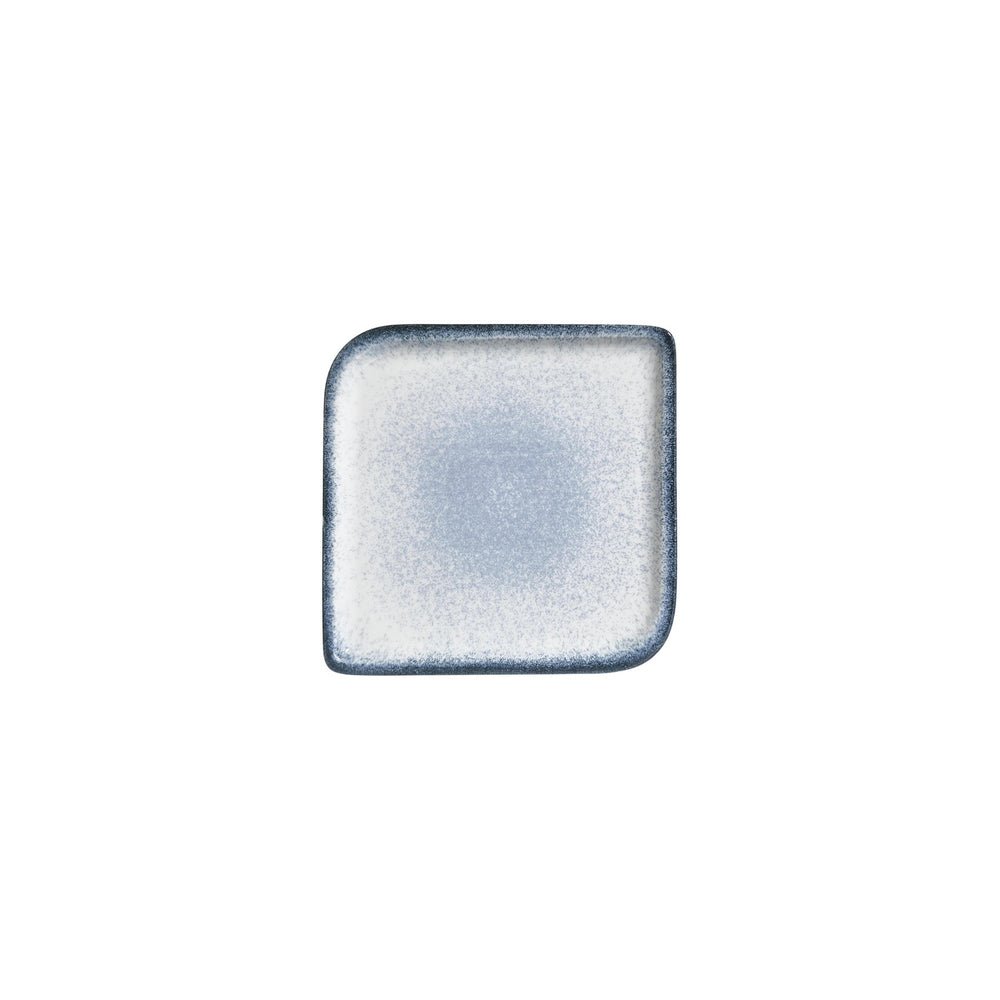 Occhio 7.5" x 7.5" Square Blue Vitrified Plate
