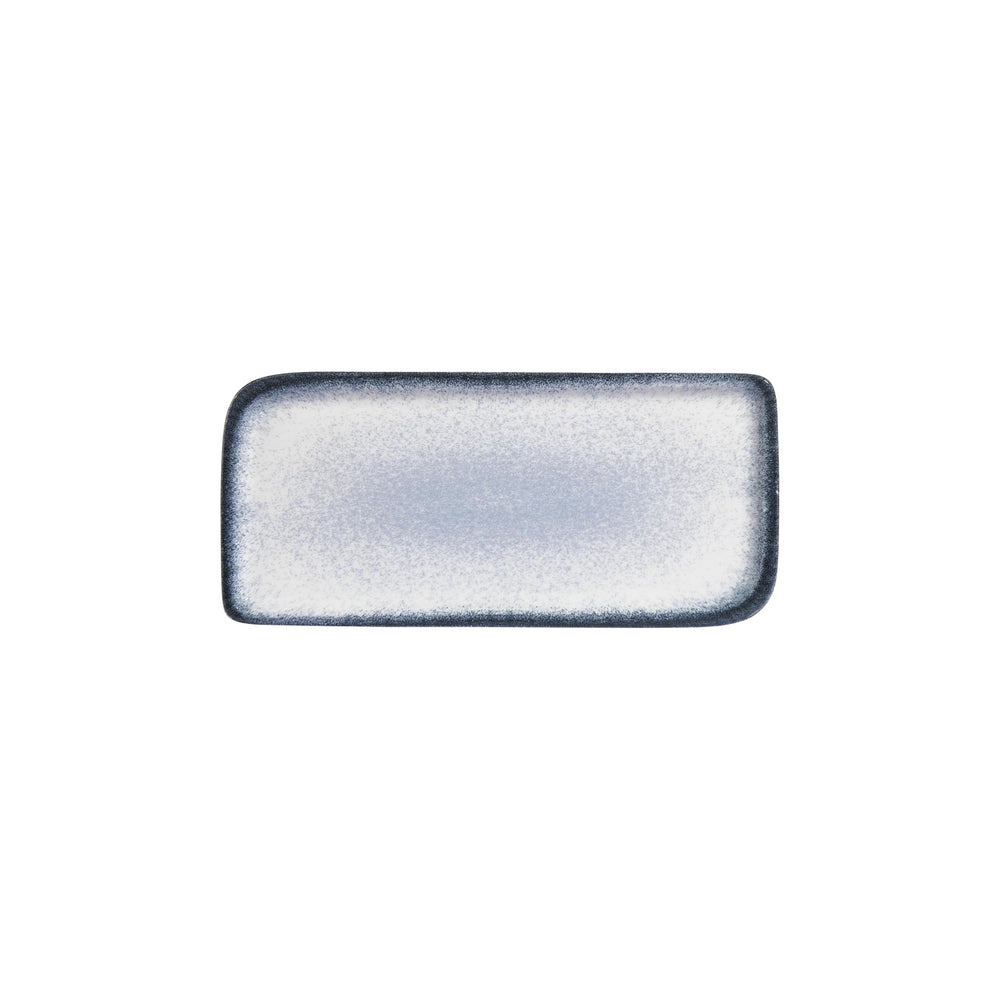 Occhio 11.75" x 7" x h:0" Rectangular Blue Vitrified Platter