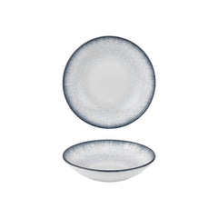 Occhio dia.9" h:0" 34 oz. Round Blue Vitrified Deep Plate