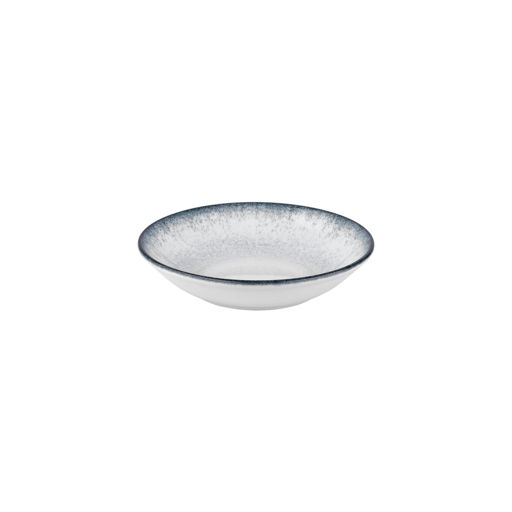 Occhio dia.9.75" h:0" 44 oz. Round Blue Vitrified Deep Plate
