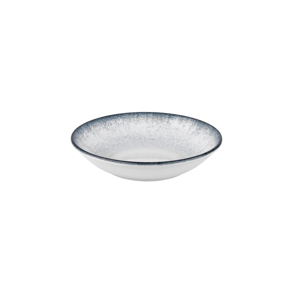 Occhio dia.11" h:0" 57 oz. Round Blue Vitrified Deep Plate