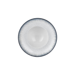 Occhio dia.11" h:0" 16 oz. Round Blue Vitrified Deep Plate