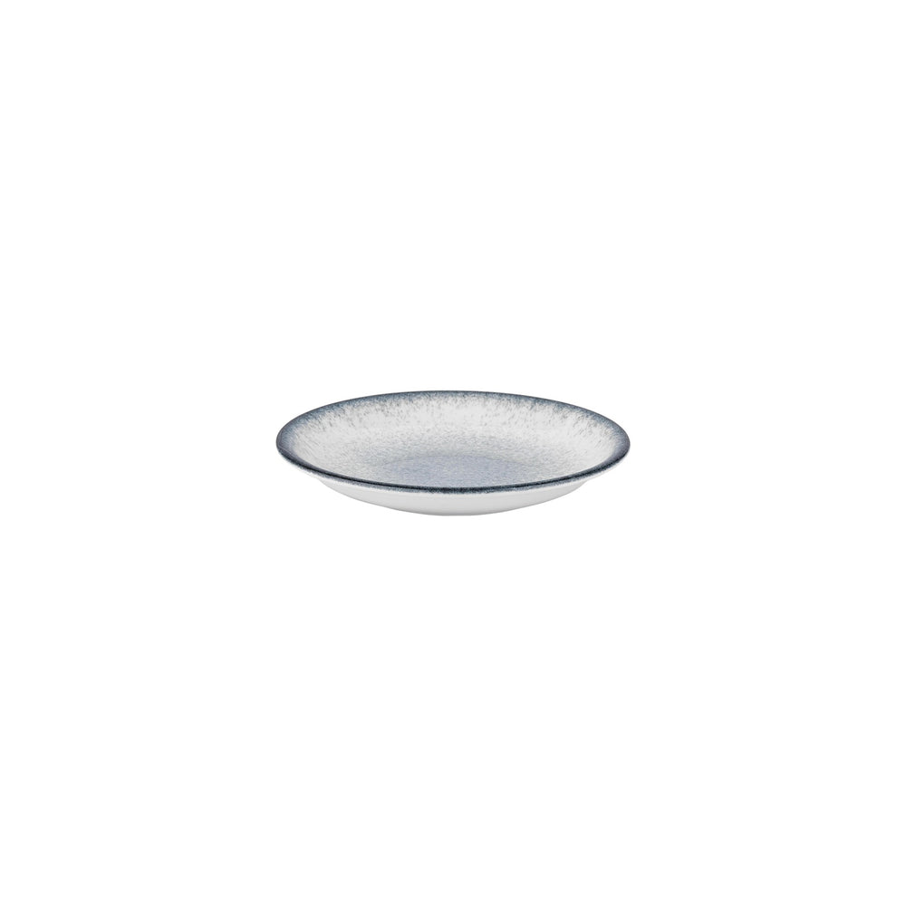 Occhio dia.8.25" h:0" 17 oz. Round Blue Vitrified Deep Plate