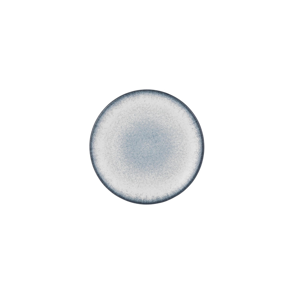 Occhio dia.8.25" h:0" 17 oz. Round Blue Vitrified Deep Plate