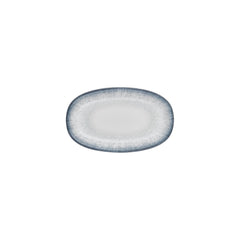 Occhio 9.5" x 5.75" x h:0" Oval Blue Vitrified Platter