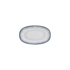 Occhio 9.5" x 5.75" x h:0" Oval Blue Vitrified Platter