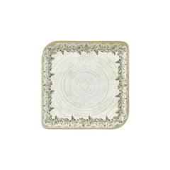 Oliva 11" x 11" Square Green Vitrified Plate
