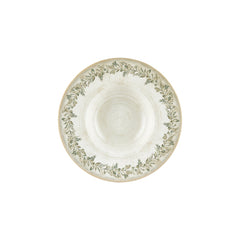 Oliva dia.11" h:0" 16 oz. Round Green Vitrified Deep Plate