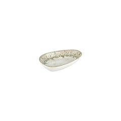 Oliva 7.5" x 4.75" x h:0" Organic Green Vitrified Platter