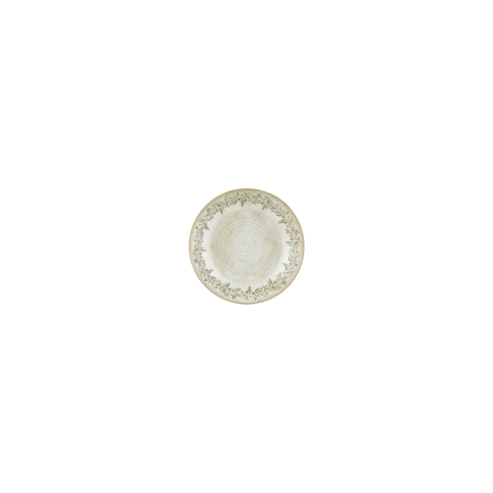 Oliva dia.5" h:0" 5 oz. Round Green Vitrified Deep Plate